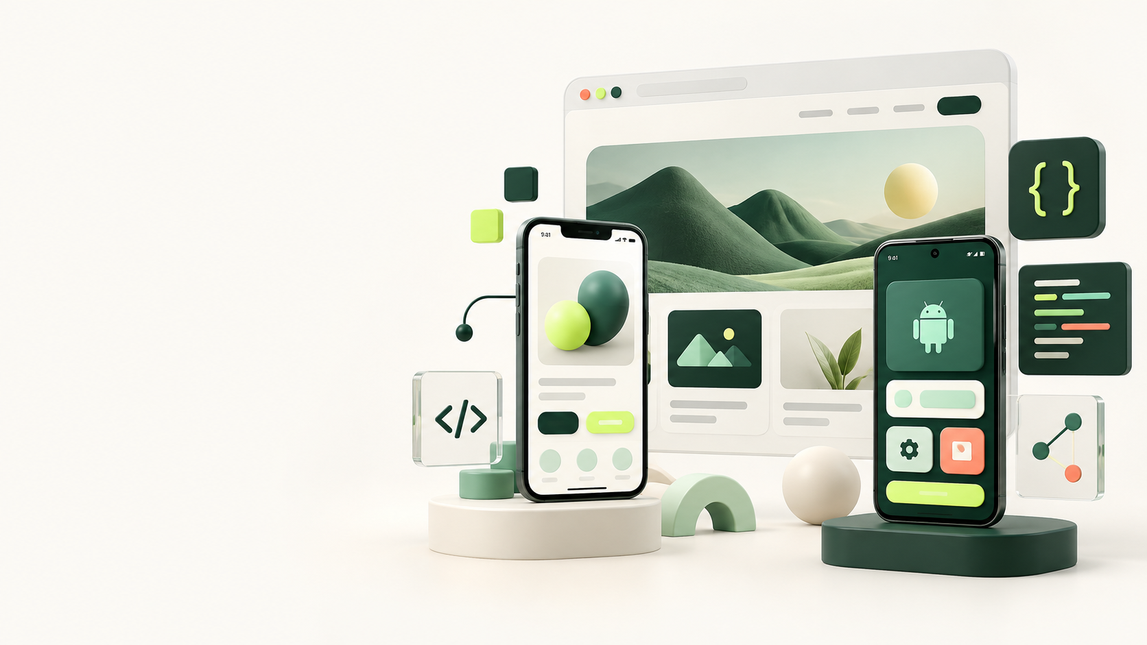 Kozoweb website design and mobile app development showcase